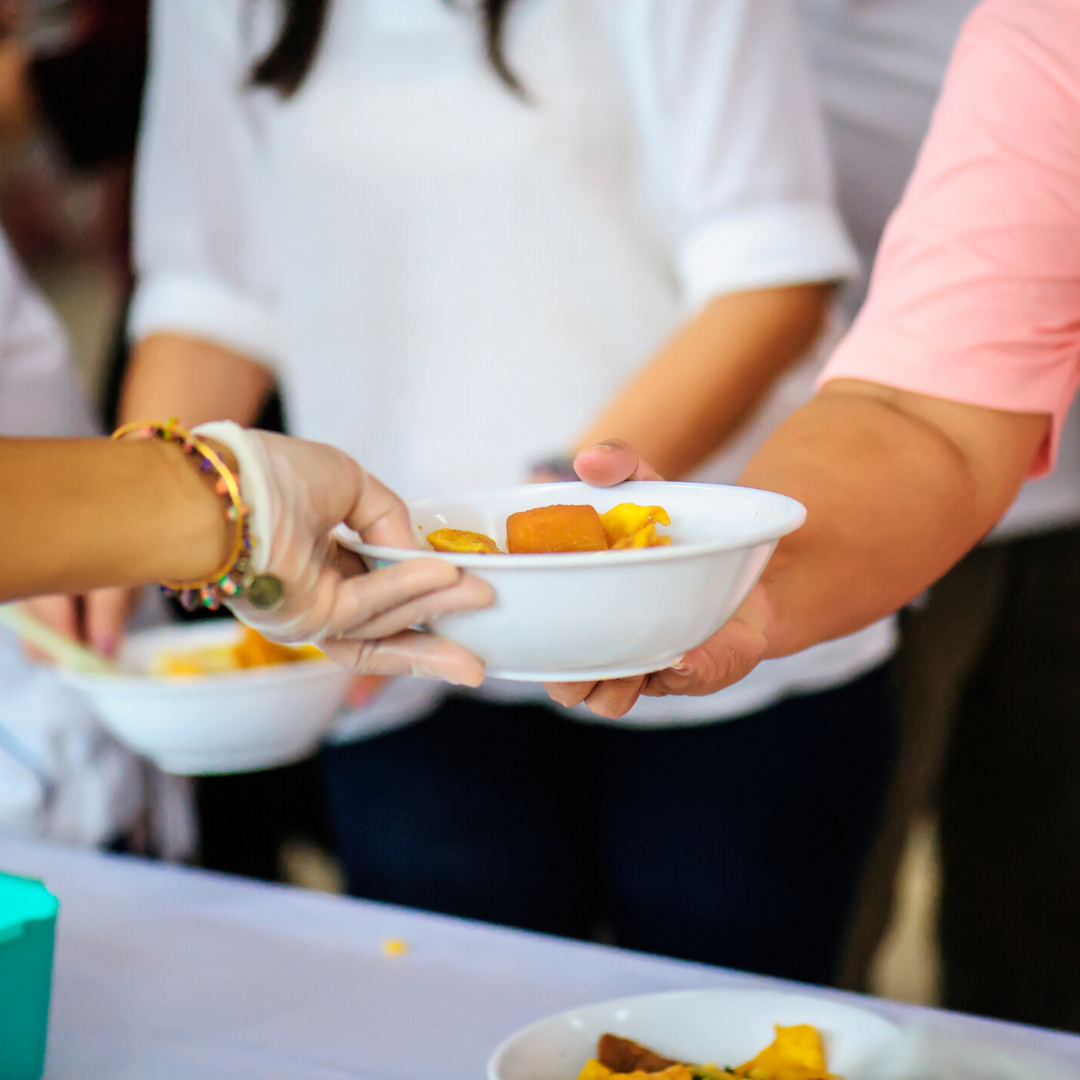 Photo of food distribution