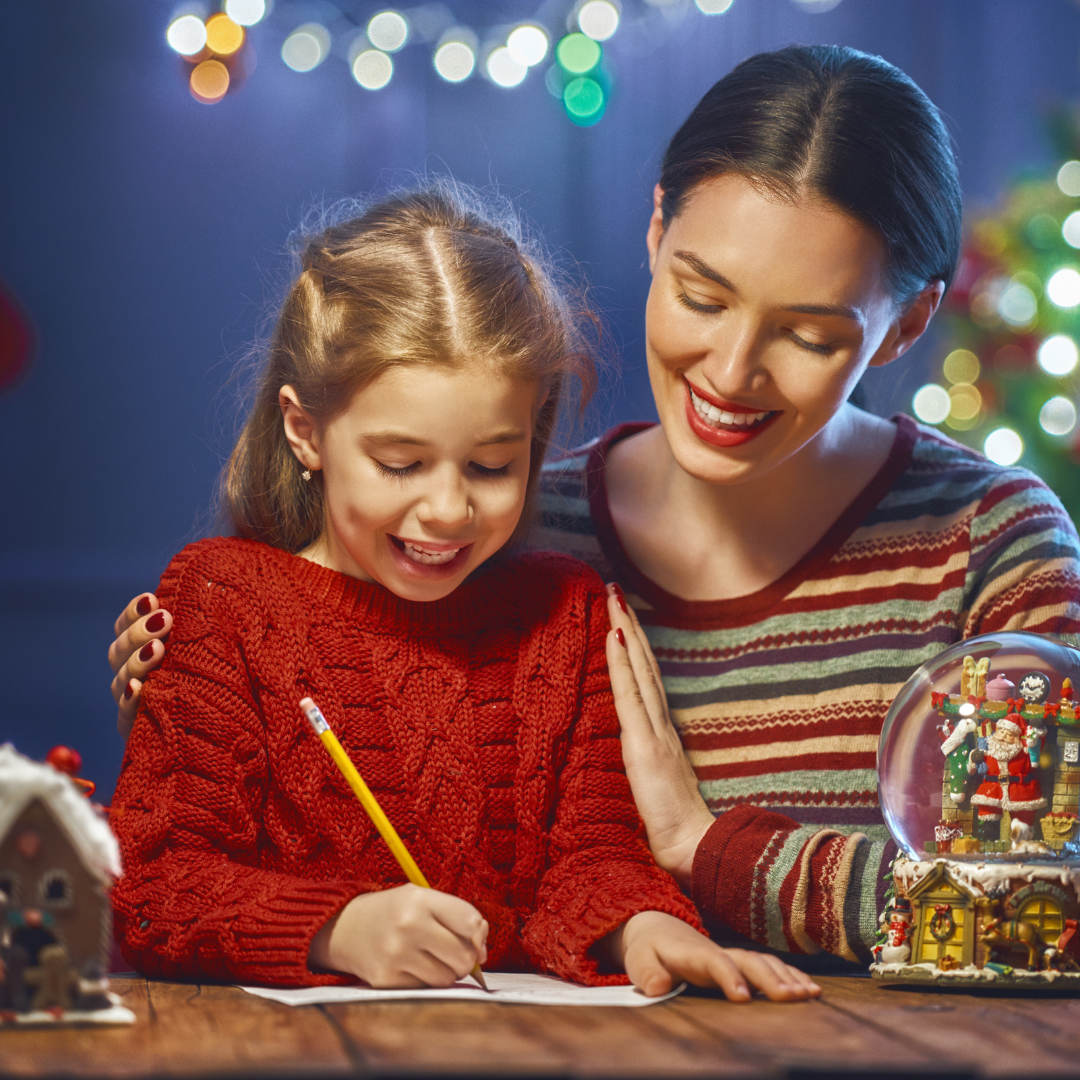 Photo of child writing to Santa