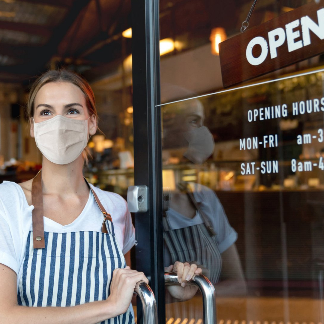 Photo of women in mask