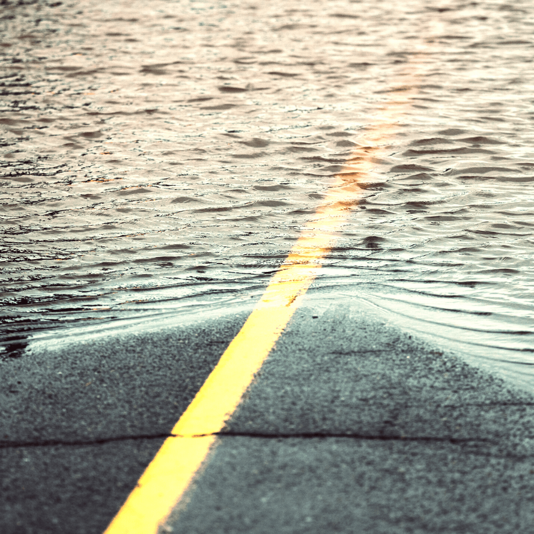 Photo of flood roadway
