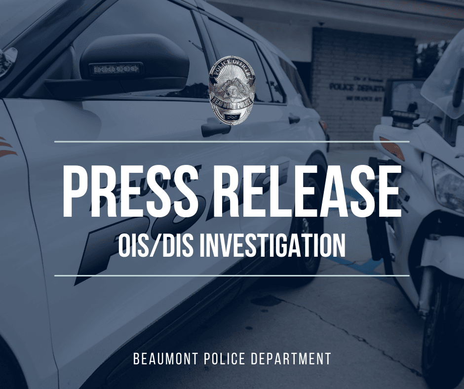 Press Release: Officer/Deputy Involved Shooting Graphic