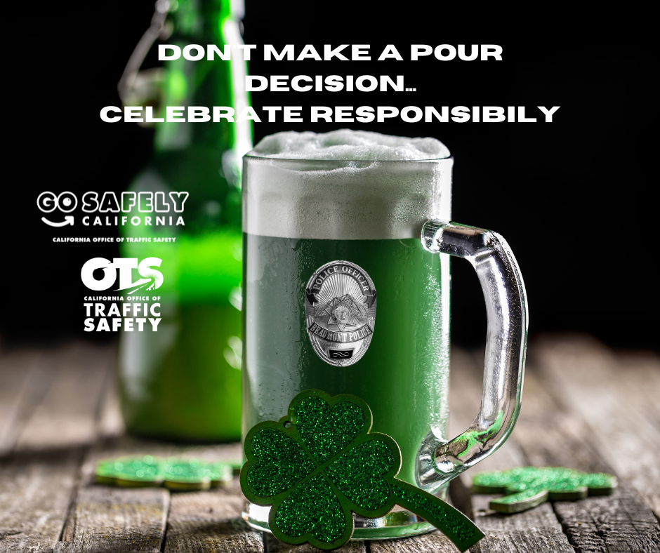 Celebrate St. Patrick's Day Responsibly Graphic