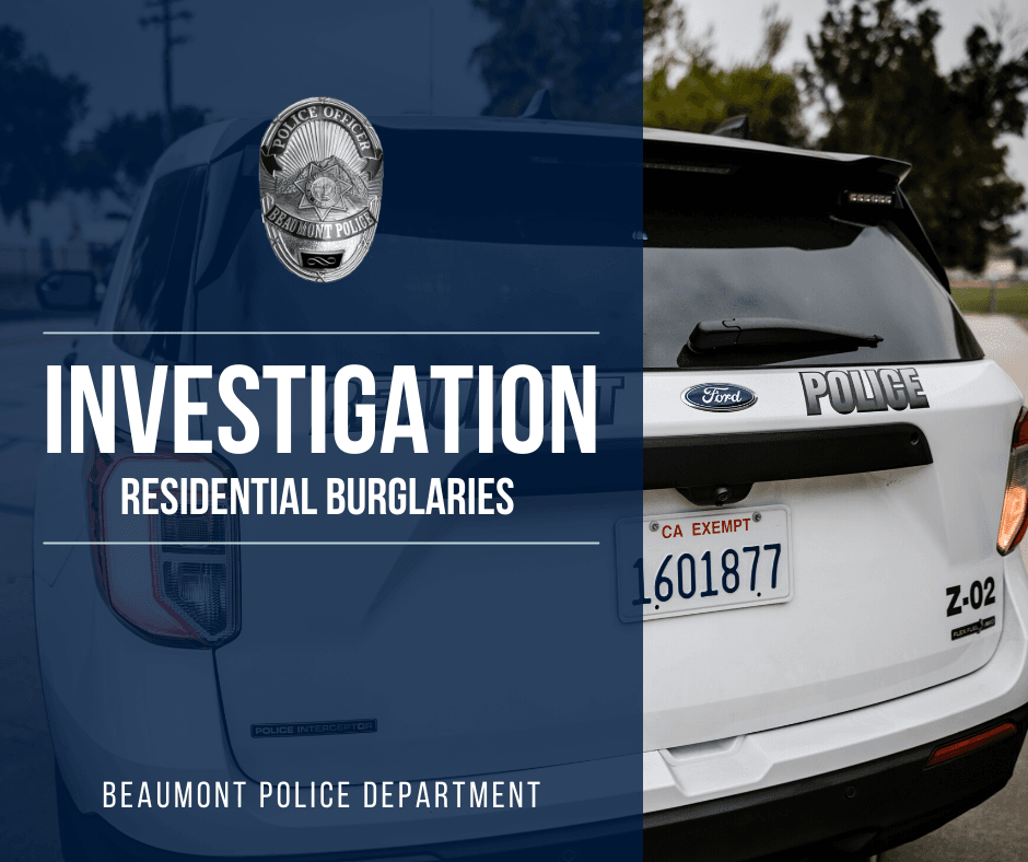 Investigation: Residential Burglaries Graphic