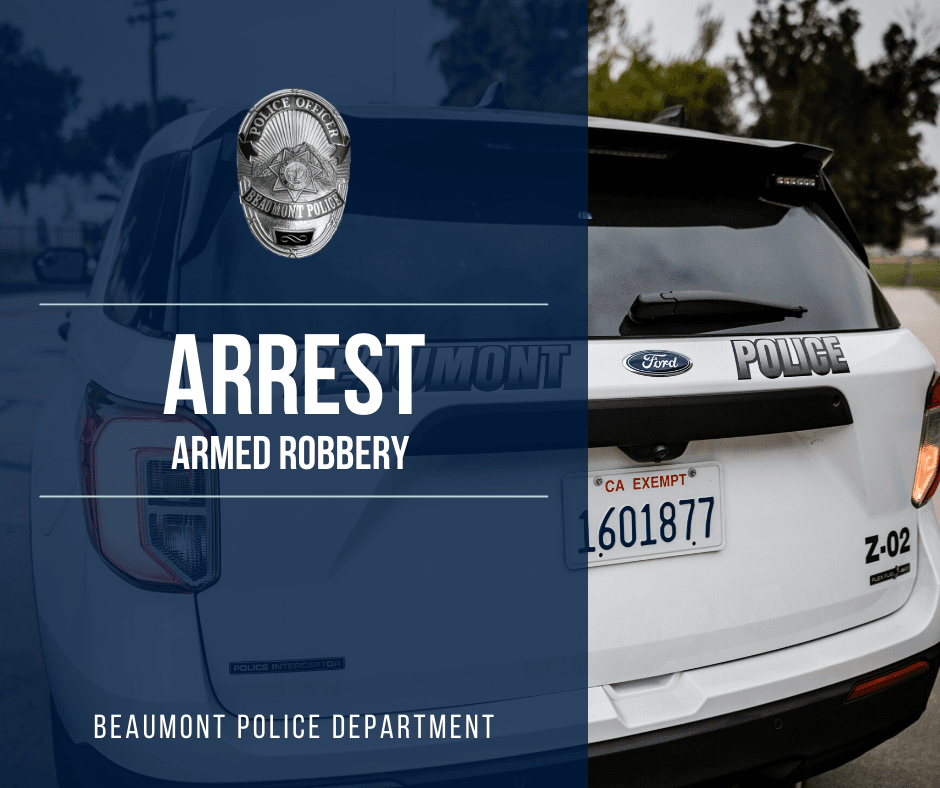 Arrest; Armed Robbery Graphic
