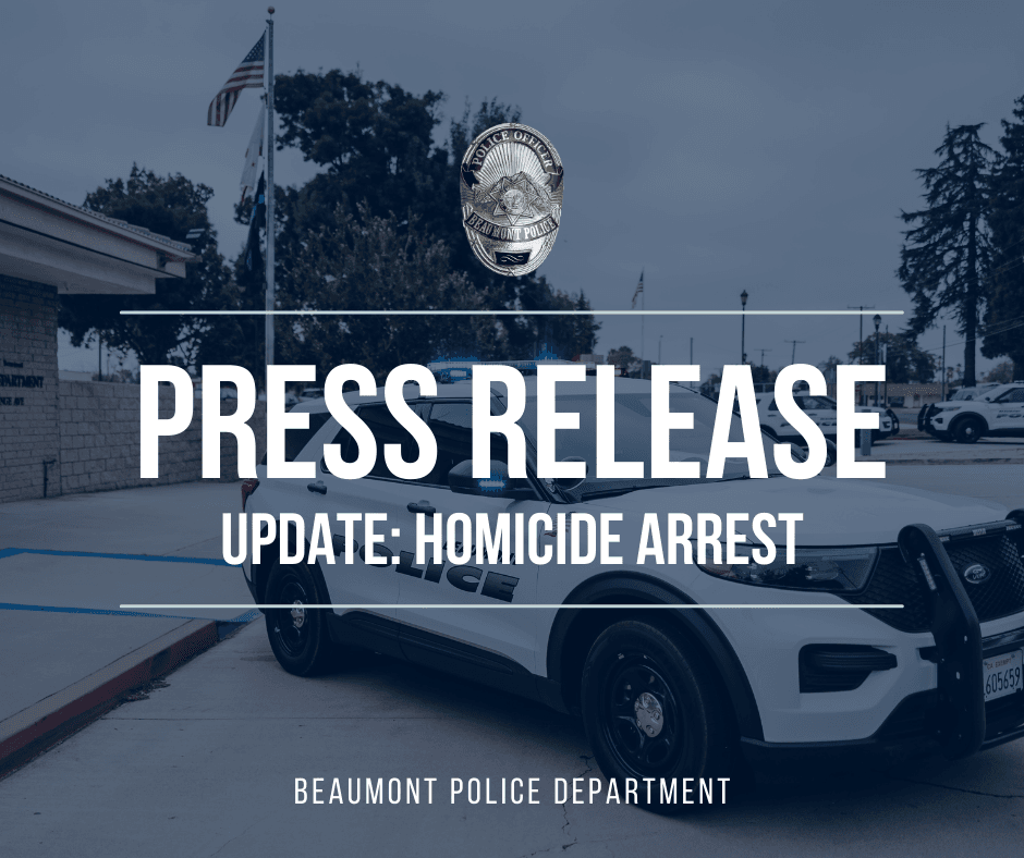 Update Homicide Arrest Press Release Graphic