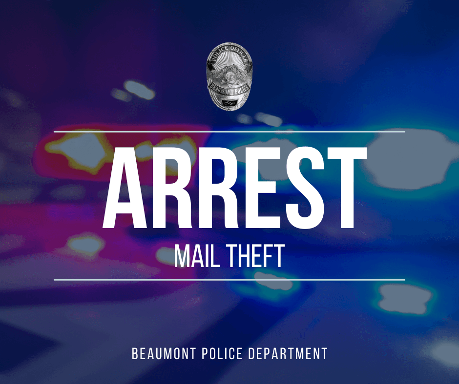Arrest Mail Theft Graphic