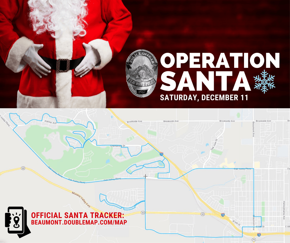 Operation Santa Map of Route