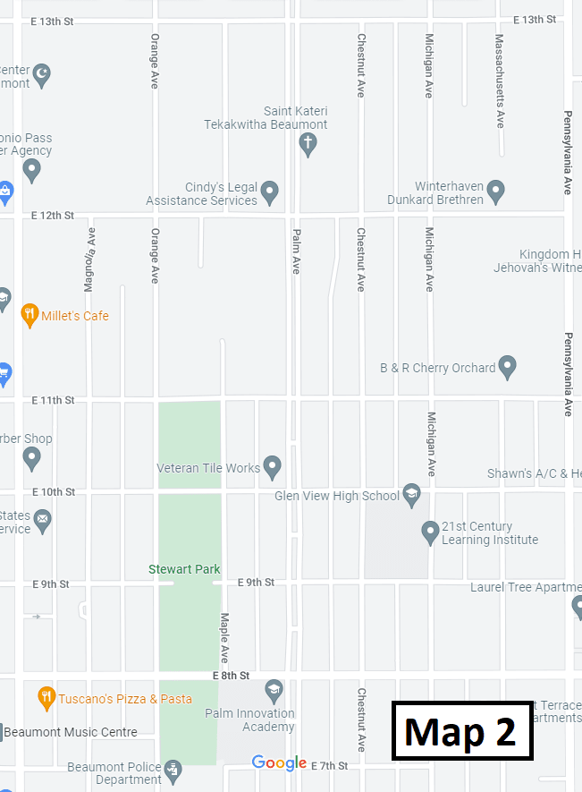 Map 2 City Center Google Street Map